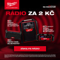 AKCE Milwaukee Redemption na maximum – rádio / reproduktor za 2 Kč!